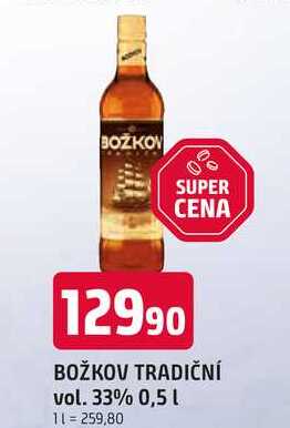 BOŽKOV TRADIČNÍ vol. 33% 0,5l