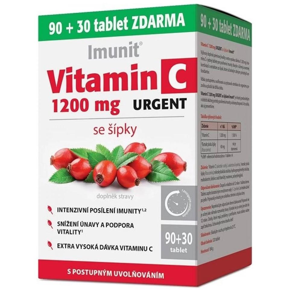 Vitamin C 1200 mg Urgent se šípky Imunit 90+30 tablet