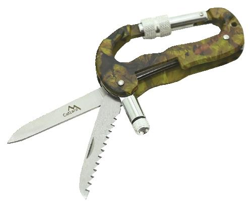 Multifunkční nůž-karabina Kamu 3v1, 1 KS