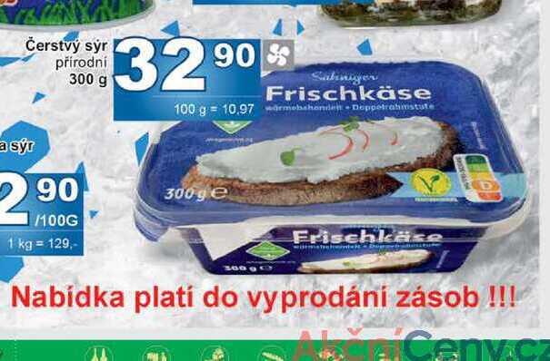 Čerstvý sýr přírodní 300 g