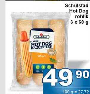 Schulstad Hot Dog rohlik 3 x 60 g