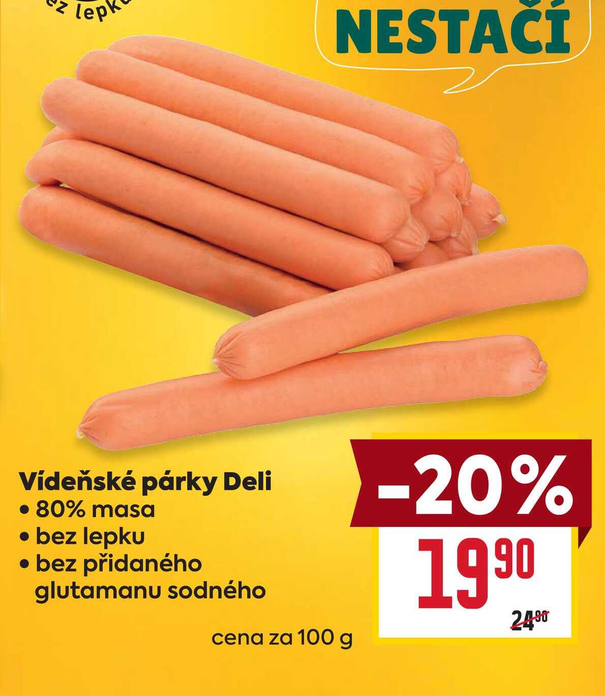 Vídeňské párky Deli 100g
