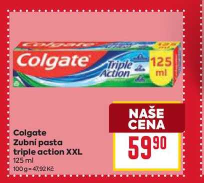 Colgate Zubní pasta triple action XXL 125 ml
