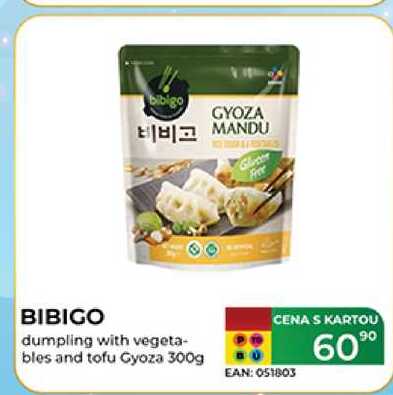 BIBIGO dumpling with vegeta bles and tofu Gyoza 300g