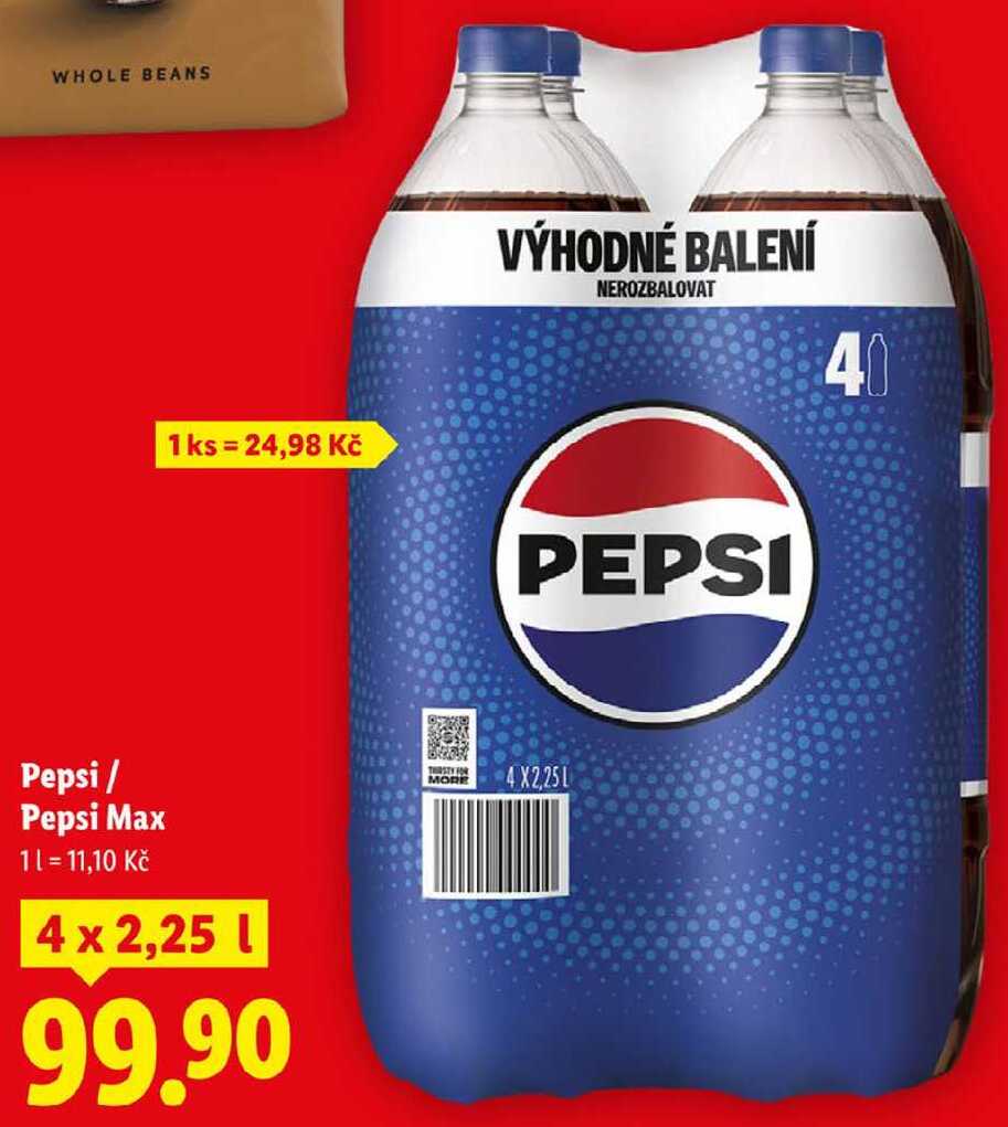 Pepsi/Pepsi Max, 4x 2,25 l 