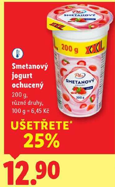 Smetanový jogurt ochucený, 200 g