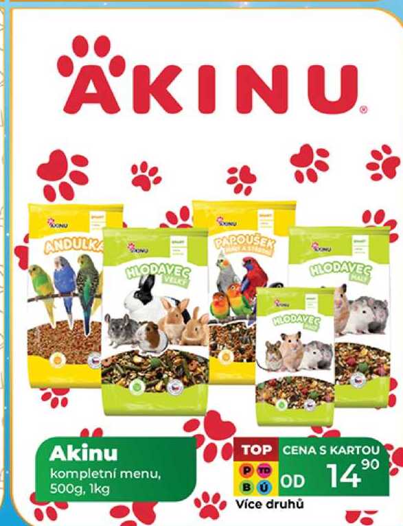 Akinu kompletní menu, 500g,1kg