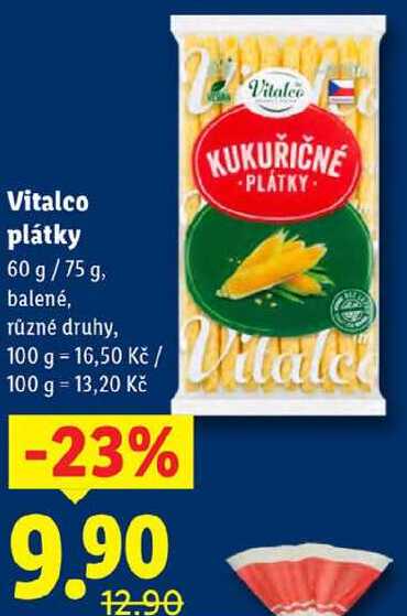 Vitalco plátky, 60 g/75 g