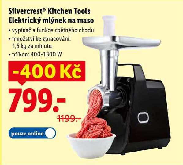 Silvercrest Kitchen Tools Elektrický mlýnek na maso