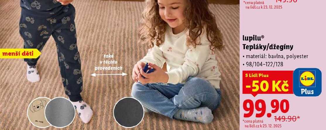 lupilu Tepláky/džegíny