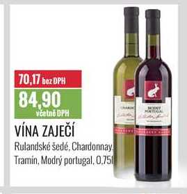 VÍNA ZAJEČÍ 0,75l