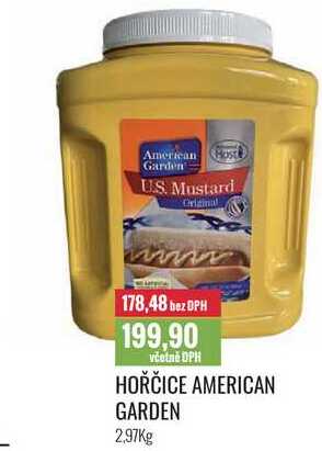 HOŘČICE AMERICAN GARDEN 2,97Kg