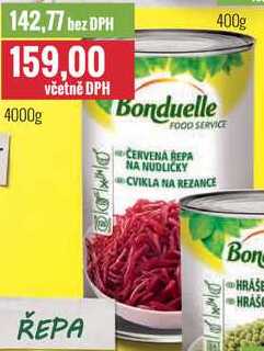 Bonduelle Červená řepa na nudličky 4000g