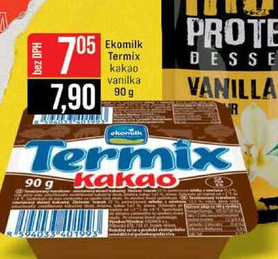 Ekomilk Termix kakao vanilka 90 g