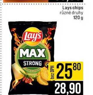 Lays chips různé druhy 120 g 