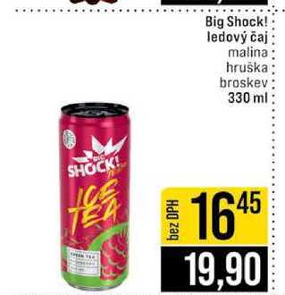 Big Shock! ledový čaj malina hruška broskev 330 ml