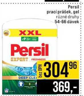 Persil prací prášek, gel různé druhy 54-66 dávek