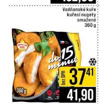 Vodňanské kuře kuřecí nugety smažené 360 g 