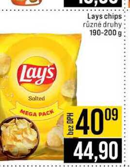 Lays chips různé druhy 190-200 g