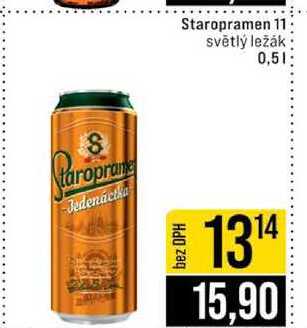 Staropramen 11 světlý ležák 0,5l