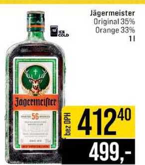 Jägermeister Original 35% Orange 33% 1l