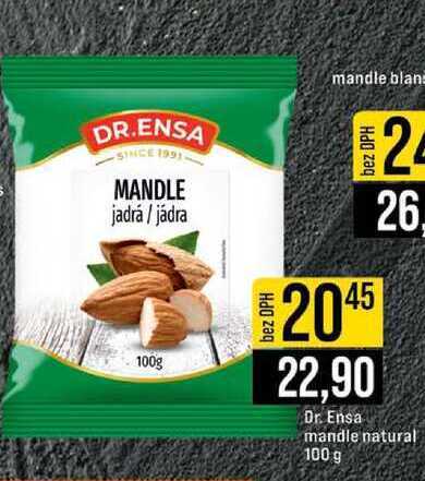 Dr. Ensa mandle natural 100 g