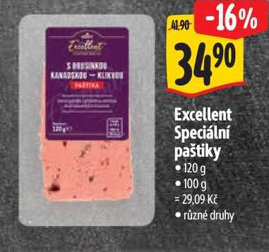 Excellent Speciální paštiky, 120 g