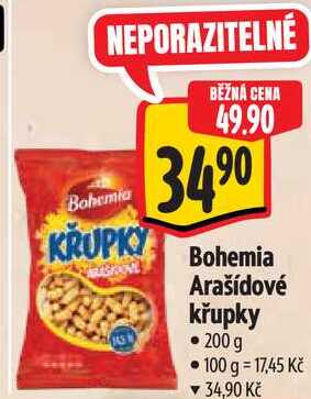 Bohemia Arašídové křupky, 200 g