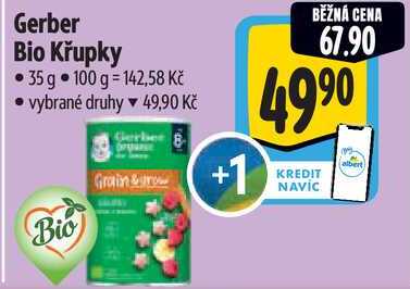 Gerber Bio Křupky, 35 g 