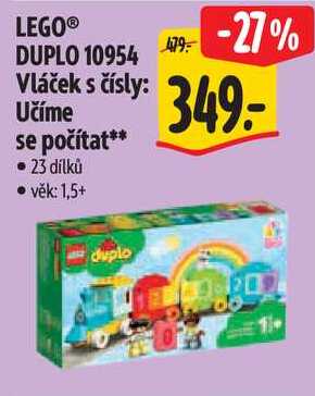 LEGO® DUPLO 10954 Vláček s čísly: Učíme se počítat**