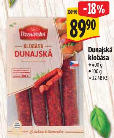 Dunajská klobása, 400 g