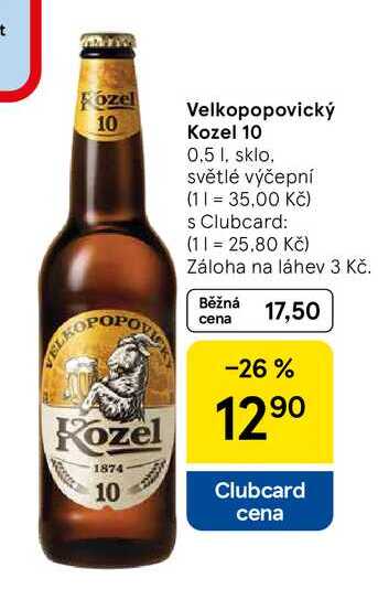 Velkopopovický Kozel 10, 0.5 l