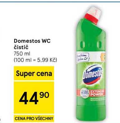 Domestos WC čistič, 750 ml