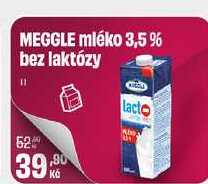 MEGGLE mléko 3,5 % bez laktózy 1l