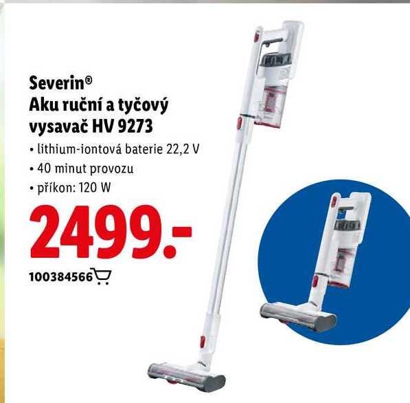Severin Aku ruční a tyčový vysavač HV 9273