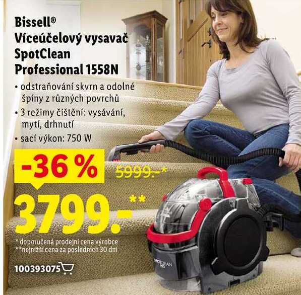 Bissell Víceúčelový vysavač SpotClean Professional 1558N 
