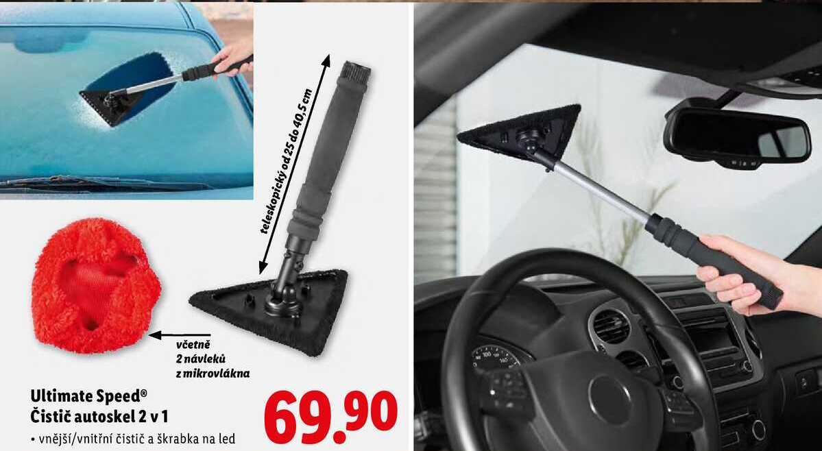 Ultimate Speed Čistič autoskel 2 v 1 