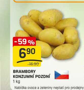 BRAMBORY KONZUMNÍ POZDNÍ 1 kg