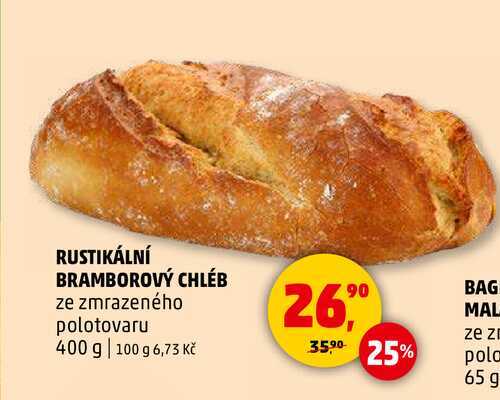 RUSTIKÁLNÍ BRAMBOROVÝ CHLÉB, 400 g