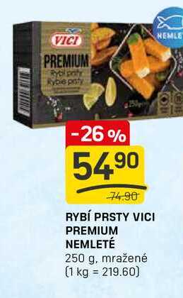 RYBÍ PRSTY VICI PREMIUM NEMLETÉ 250 g, mražené