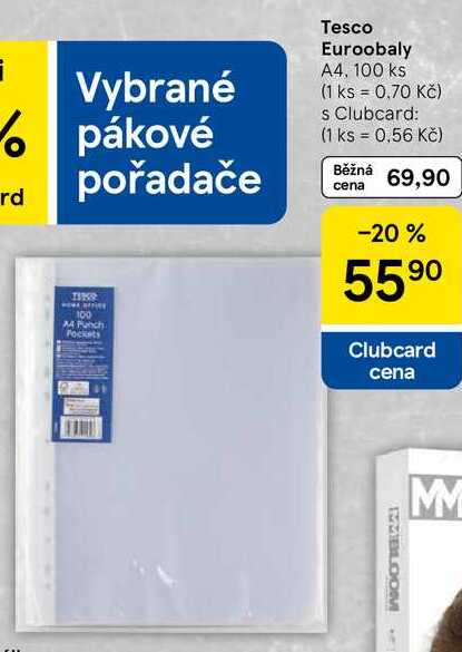 Tesco Euroobaly A4, 100 ks 