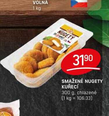 SMAŽENÉ NUGETY KUŘECÍ 300 g, chlazené