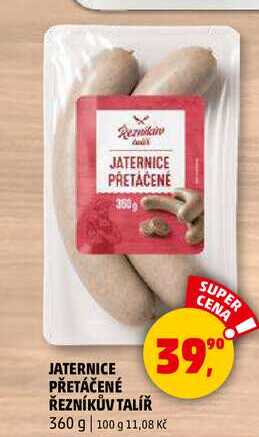 JATERNICE PŘETÁČENÉ ŘEZNÍKŮV TALÍŘ, 360 g