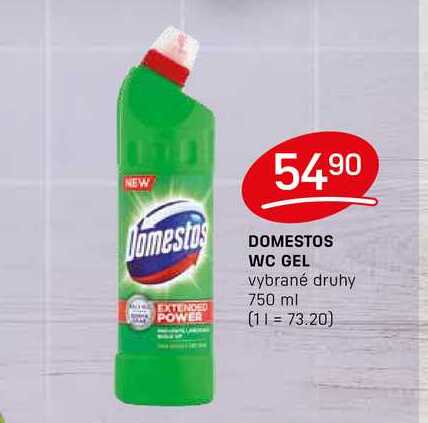 DOMESTOS WC GEL vybrané druhy 750 ml