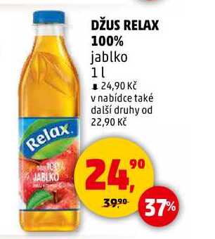 DŽUS RELAX 100% jablko, 1 l