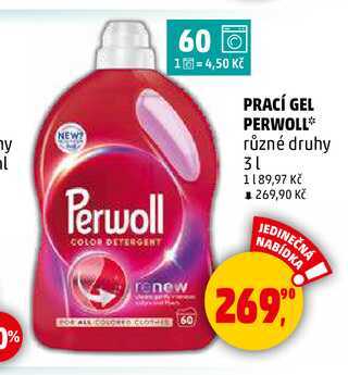 PRACÍ GEL PERWOLL, 3 l