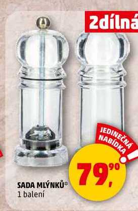 SADA MLÝNKŮ, 1 balení 
