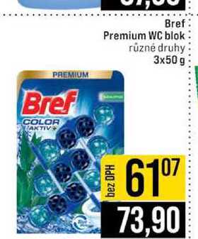 Bref Premium WC blok různé druhy 3x50 g 