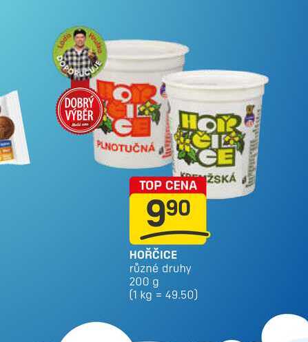 HOŘČICE různé druhy 200 g 