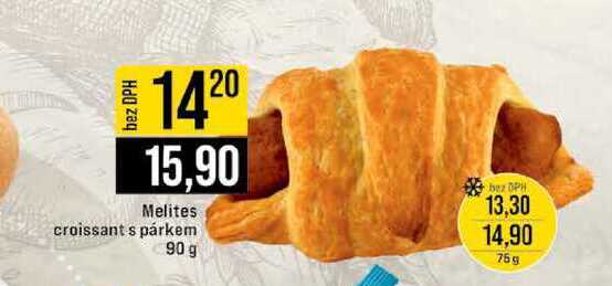 Melites croissant s párkem 90 g